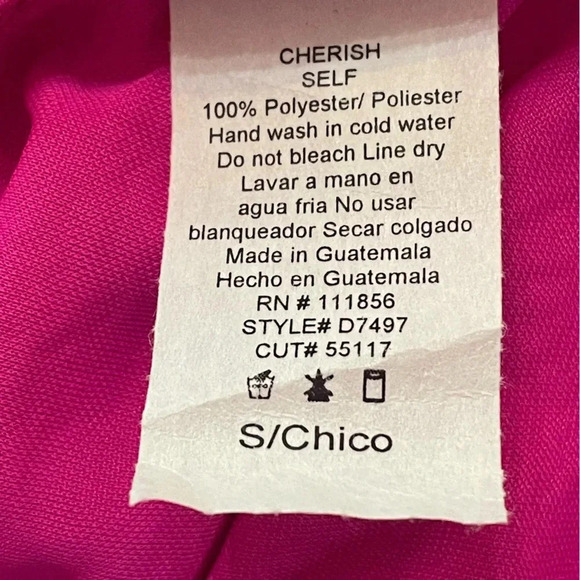 CHERISH HOT PINK HALTER NECK ROMPER SMALL - Picture 7 of 7